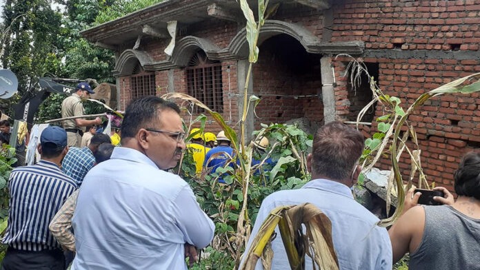 House collapsed in Kotra Birsani