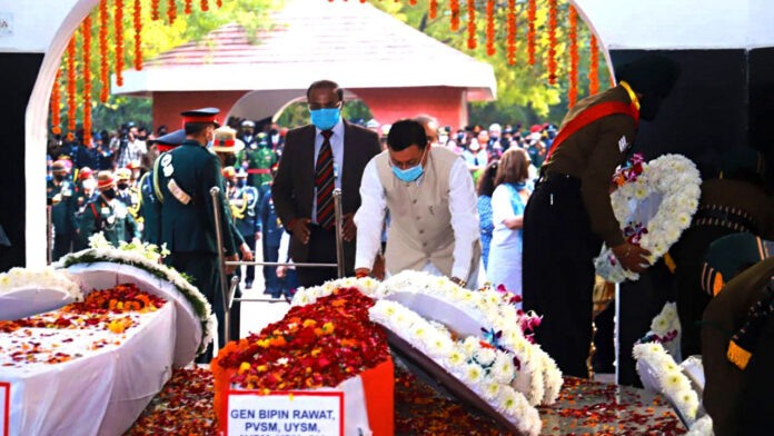 CM Dhami pays tribute to late General Rawat