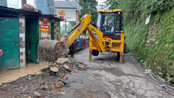 Encroachment demolition proceedings continued for the eighth day