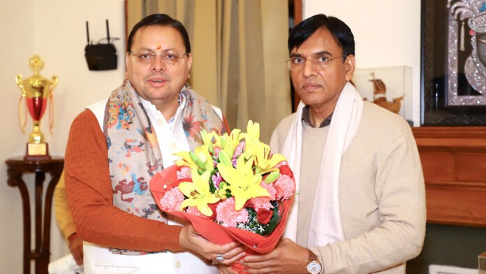 CM Dhami met Union Sports Minister