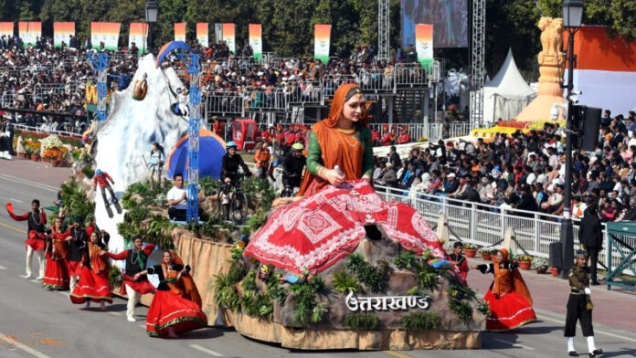 Uttarakhand tableau got third place